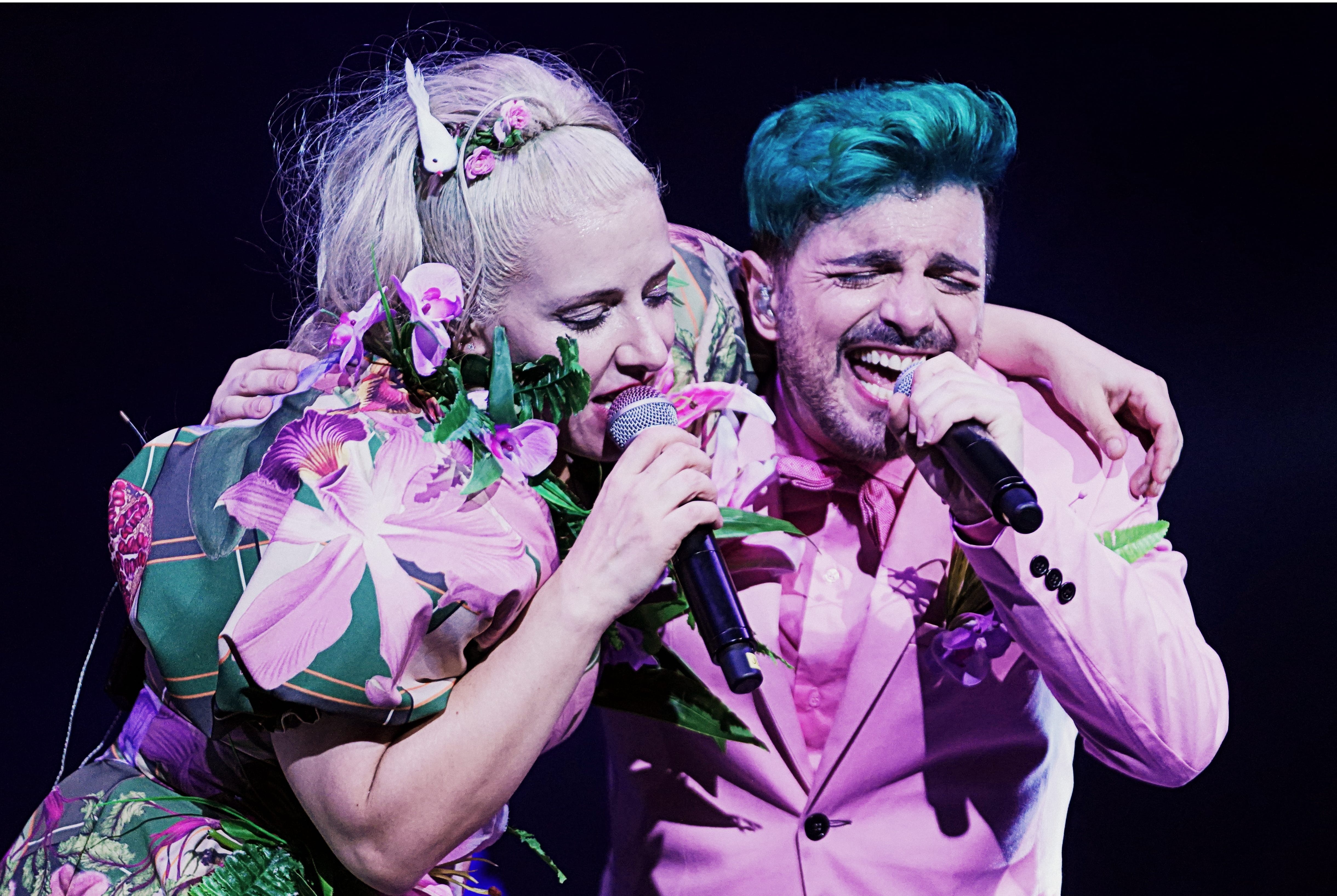 Miranda! en los camarines del Gran Rex: 