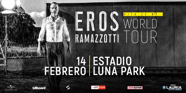 Eros Ramazzotti en el Luna Park el día de San Valentín