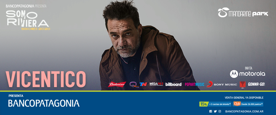 Camino a su próximo álbum, Vicentico llega a Sonoriviera