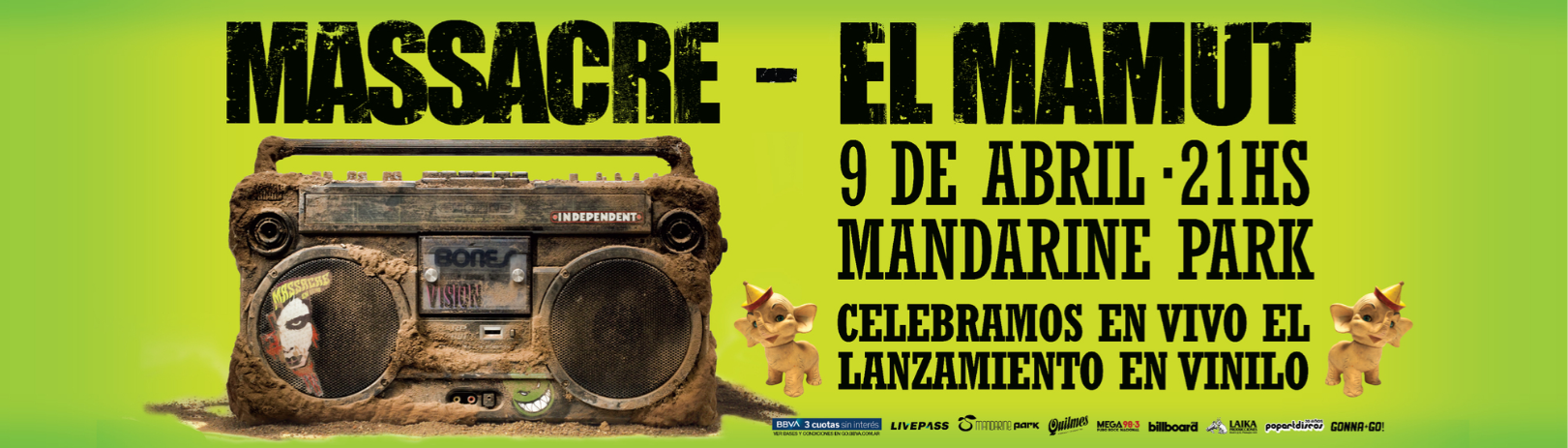 Massacre celebrará el lanzamiento de su vinilo con un show en Mandarine Park