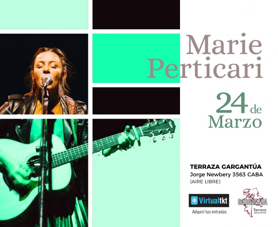 Marie Perticari tocará por primera vez con público este miércoles 24
