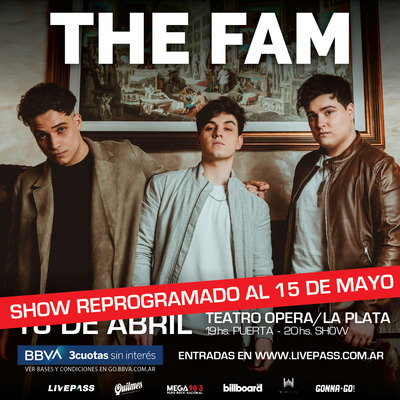 The Fam: reprogramado para el 15 de mayo