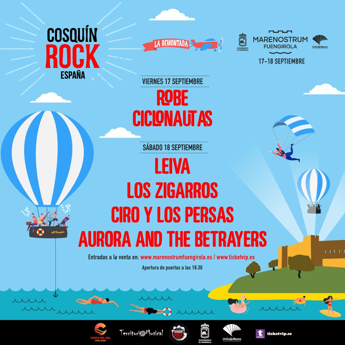 Cosquín Rock en España: Leiva y Ciro Y los Persas encabezan el segundo día