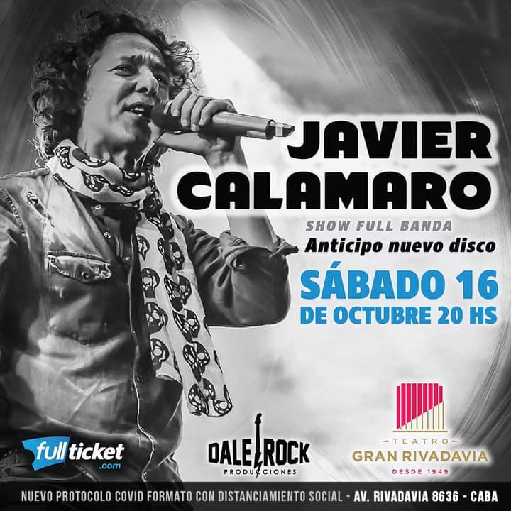 Javier Calamaro anticipa su nuevo disco en el Teatro Gran Rivadavia