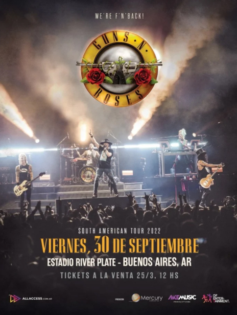 Guns N´ Roses en el estadio de River Plate