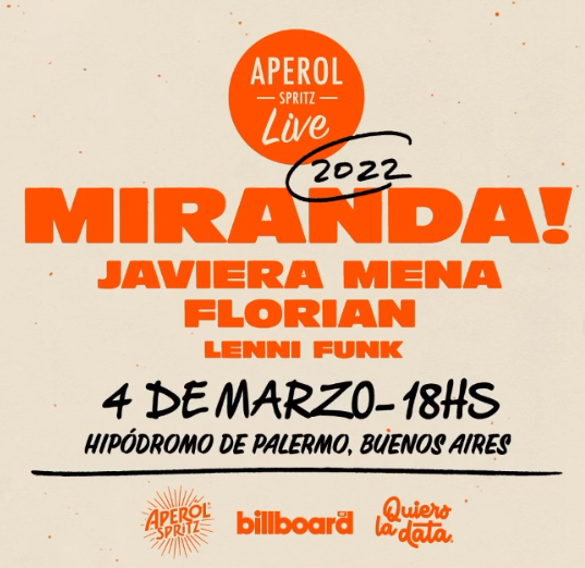 Aperol Spritz Live: Miranda, Javiera Mena y Florian