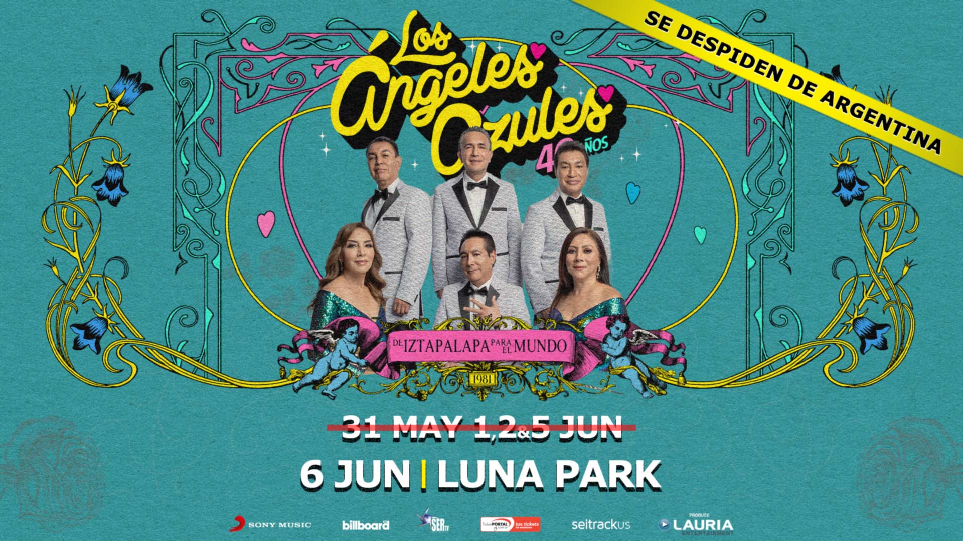 Los Ángeles Azules festejan sus 40 años en el Luna Park