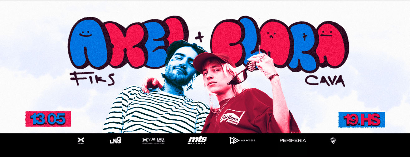 Axel Fiks + Clara Cava en el Teatro Vorterix