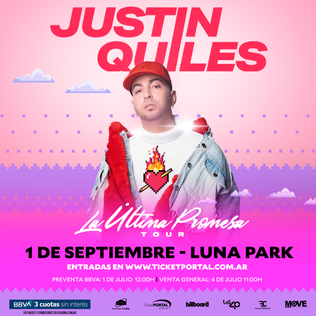 Justin Quiles llega al Luna Park con "La Última Promesa Tour" Billboard Billboard