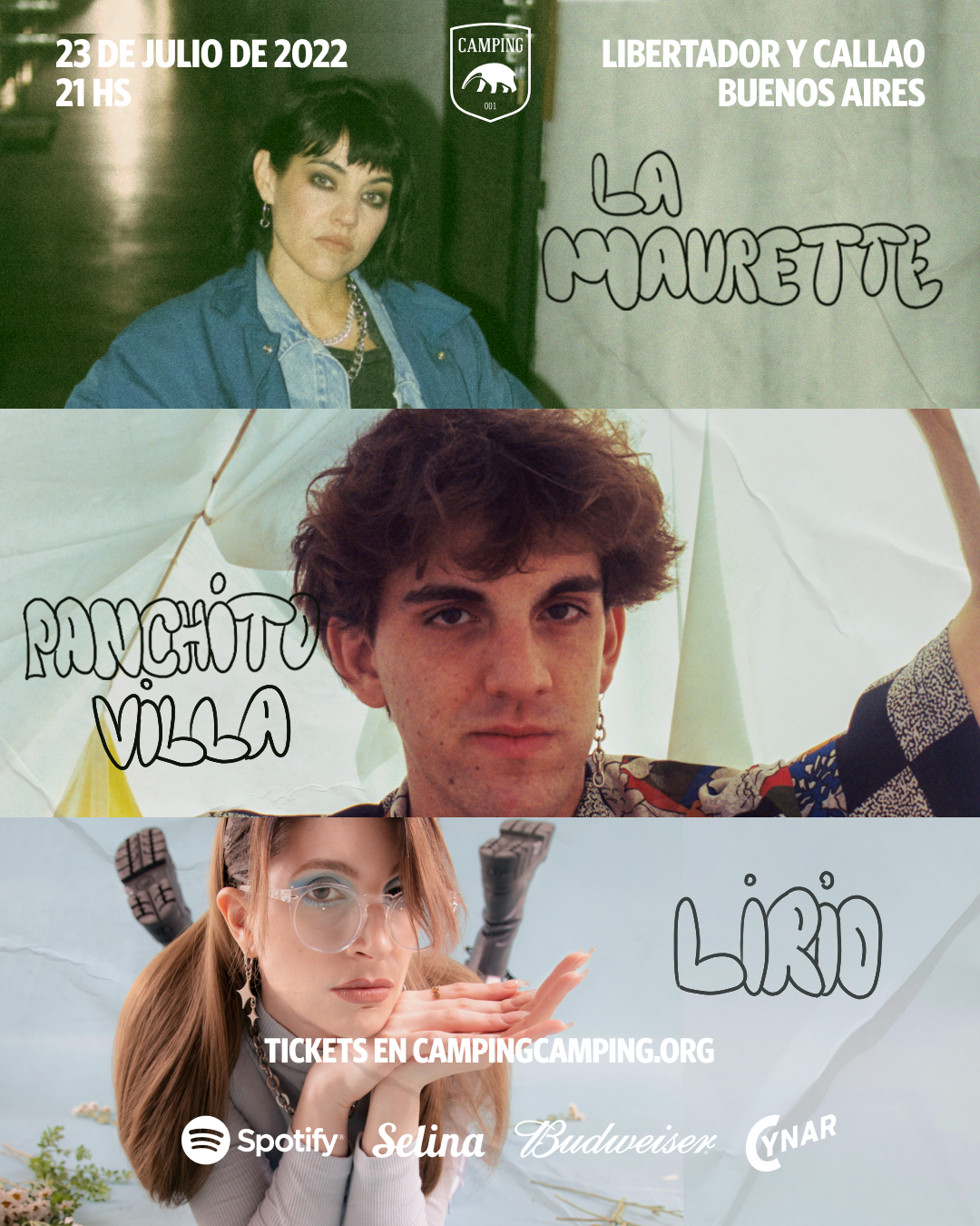 Panchito Villa + Lirio + La Maurette en Camping