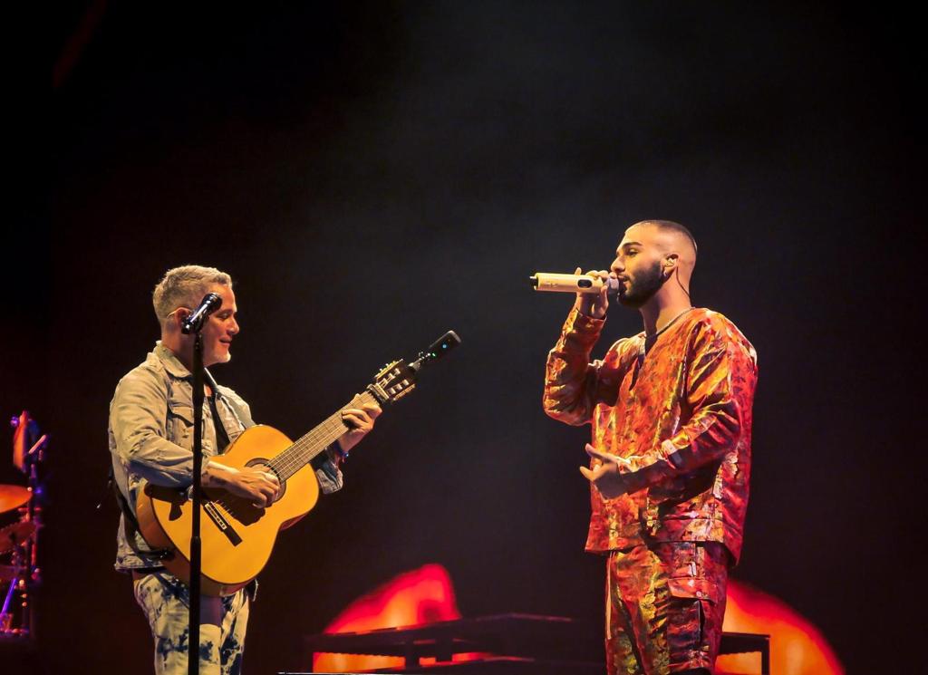 Manuel Turizo cantó junto a Alejandro Sanz 