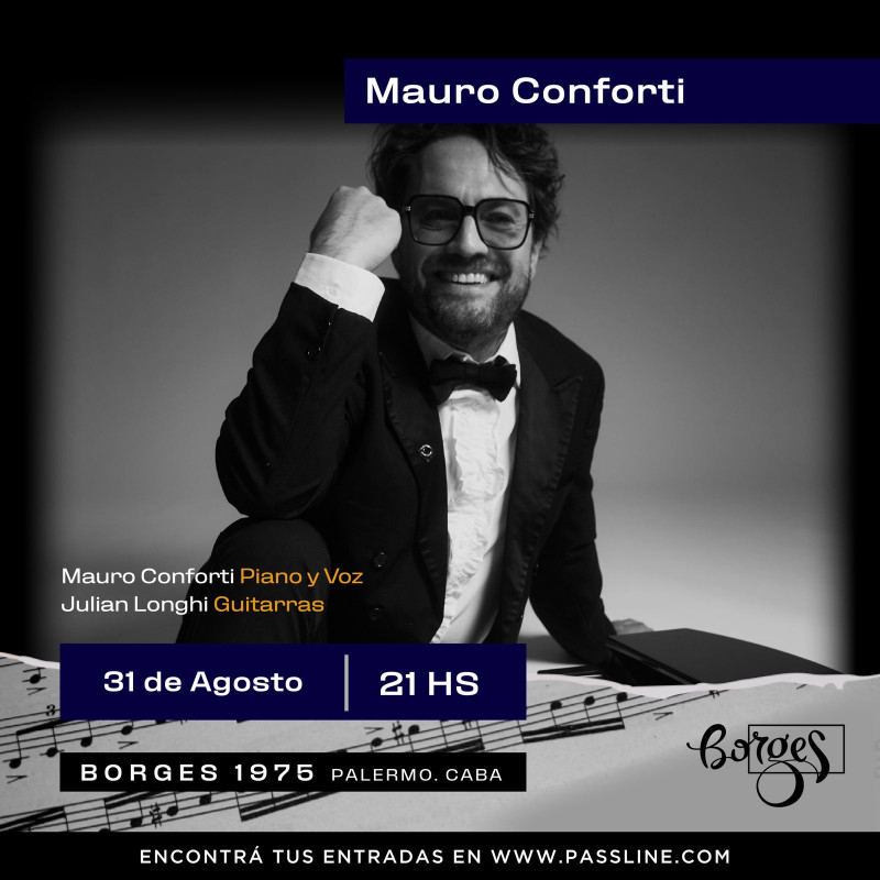 Mauro Conforti en Borges 1975